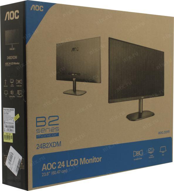 23.8" ЖК монитор AOC 24B2XDM Black (LCD 1920x1080 D-Sub DVI)