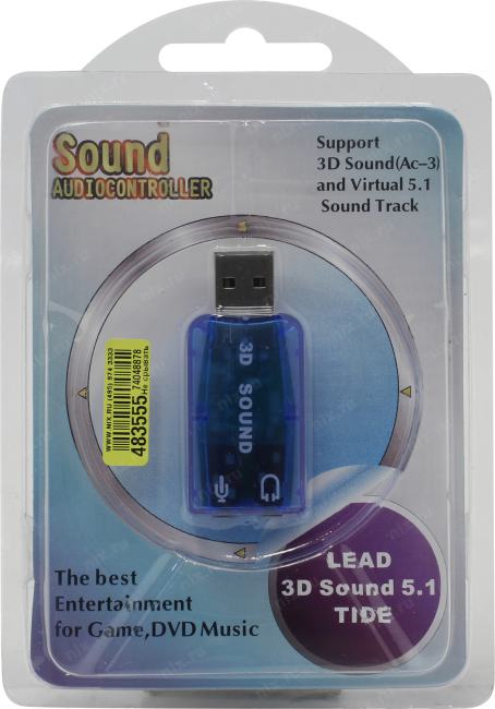 Звуковая карта USB Sound Card Virtual 5.1