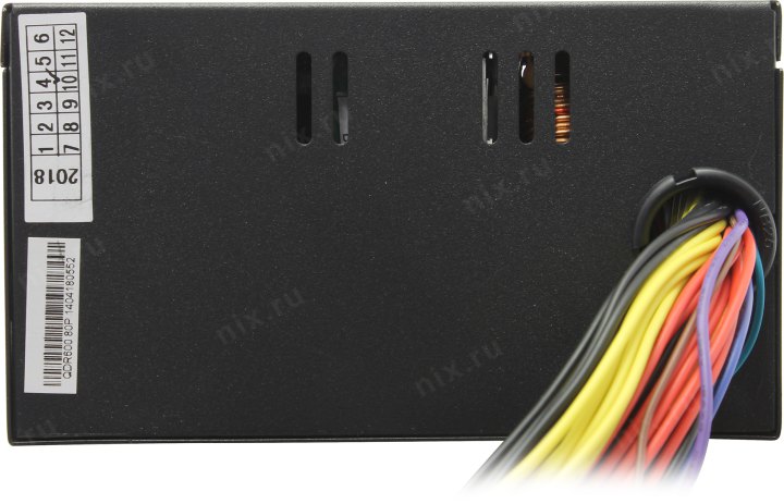 Блок питания QDion <QD600  80+> 600W ATX (24+2x4+6/8пин)