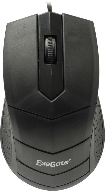 Мышь ExeGate Professional Standard SH-9031 (USB, оптическая, 1000dpi, 3D, 3 кнопки и колесо прокрутки, длина кабеля 1,35м, черная, Color Box)