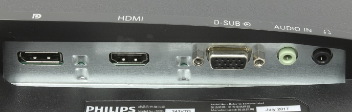 23.8" ЖК монитор PHILIPS 243V7QJABF/01/00 (LCD 1920x1080  D-Sub HDMI  DP)
