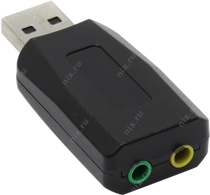 Звуковая карта Orient AU-01N USB адаптер для наушников с микрофоном