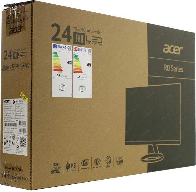 23.8" ЖК монитор Acer UM.QR0EE.026 R240HYbidx Black (LCD 1920x1080 D-Sub DVI  HDMI)