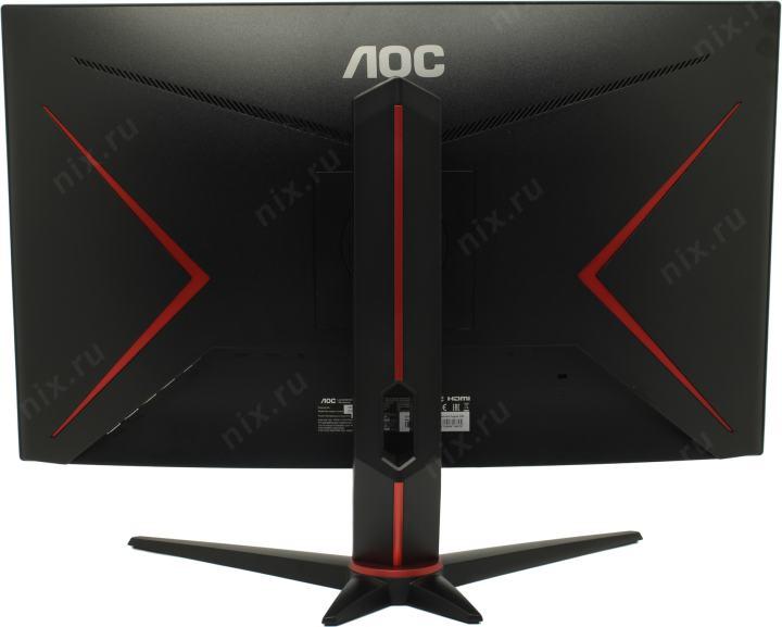 27"    ЖК монитор AOC C27G2U Black&Red(Curved LCD 1920x1080 D-Sub HDMI  DP USB3.2  Hub)