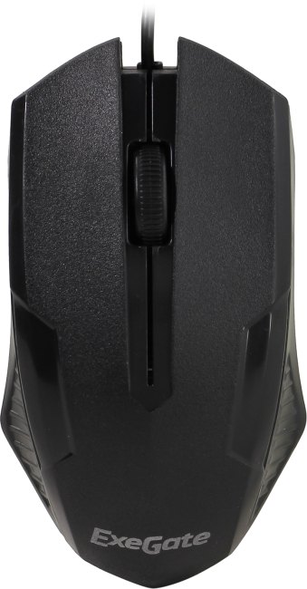 Мышь ExeGate Professional Standard SH-9025L (USB, оптическая, 1000dpi, 3D, 3 кнопки и колесо прокрутки, длина кабеля 2м, черная, Color Box)