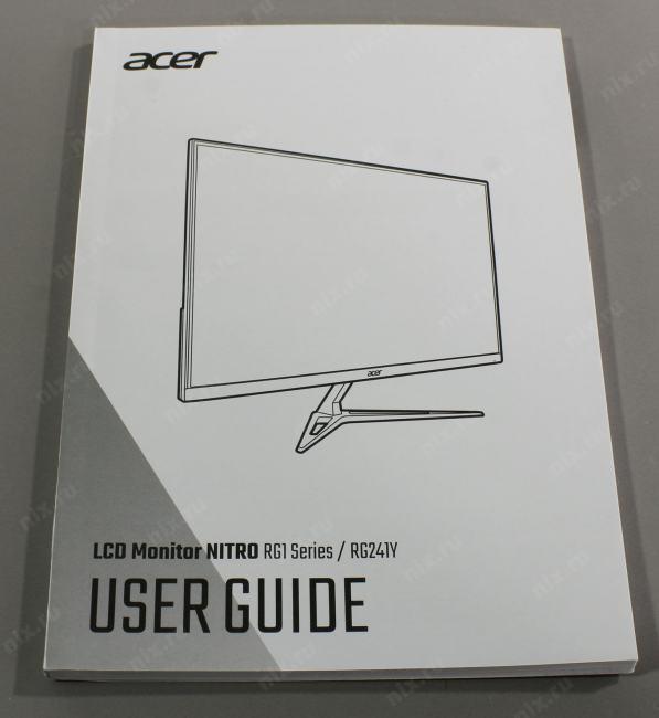 23.8" ЖК монитор Acer UM.QR1EE.P01 RG241Y Pbiipx Black (LCD 1920x1080 HDMI DP)