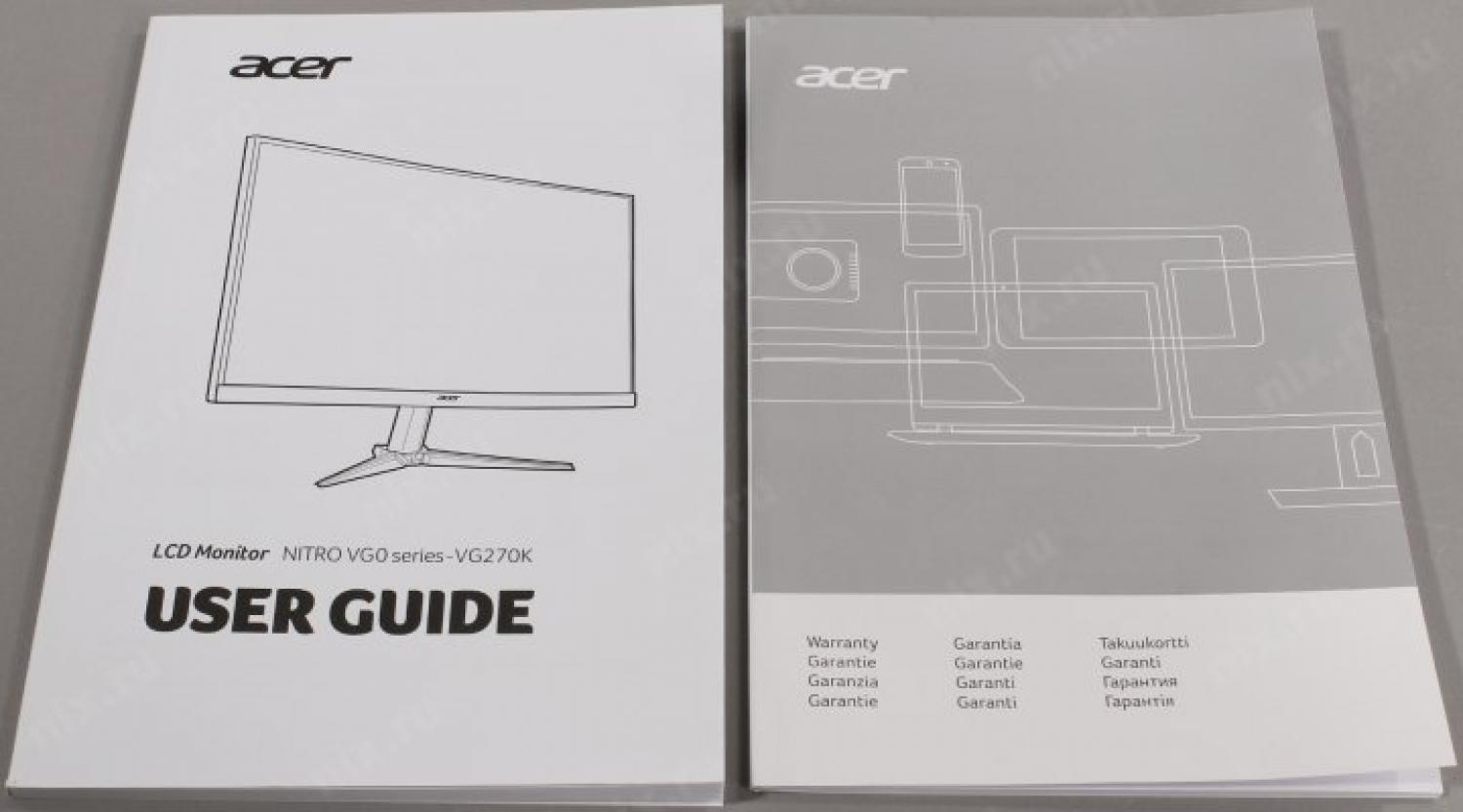 27"    ЖК монитор Acer UM.HV0EE.010 VG270Kbmiipx Black (LCD3840x2160 HDMI DP)