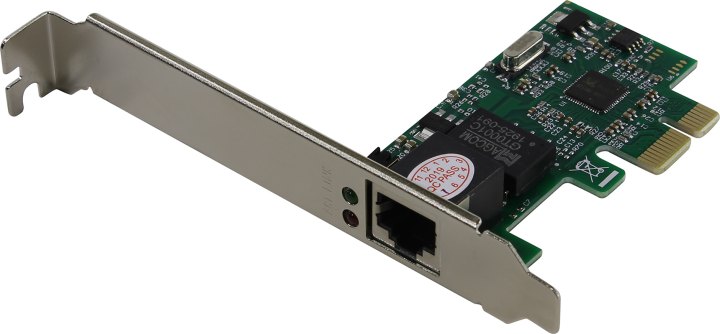 Сетевой адаптер ExeGate EXE-560 (PCI-E x1 v2.0, 1xRJ45, UTP 10/100/1000Mbps, Realtek Chipset RTL8111C)