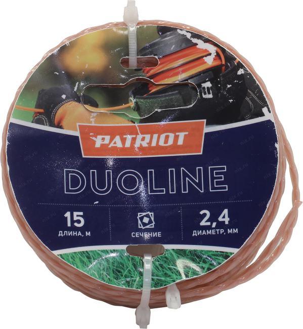 Patriot Duoline <805401161> Леска  для  триммеров (2.4мм 15м)