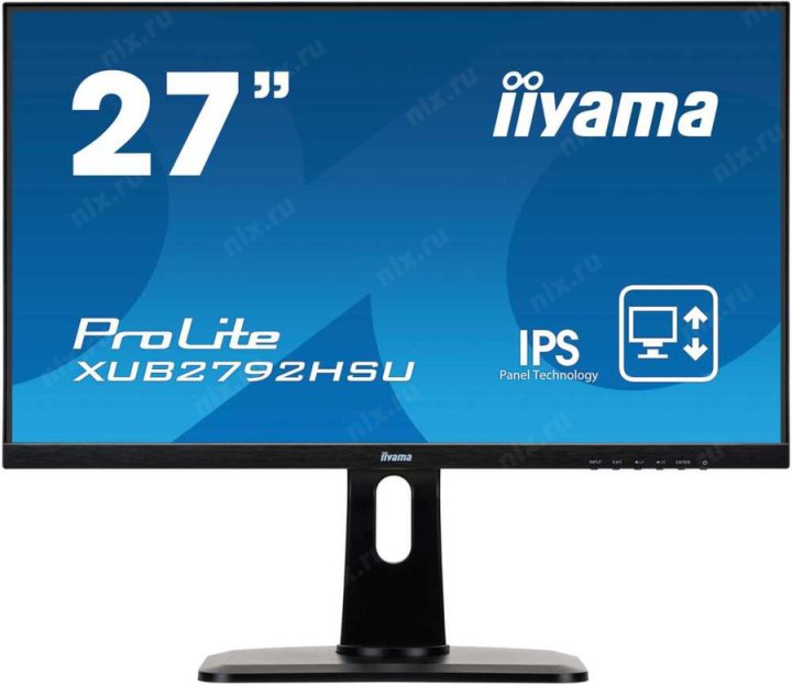 27"    ЖК монитор IIYAMA ProLite XUB2792HSU-B1 Black с пов.экрана (LCD 1920x1080 D-Sub  HDMI  DP USB2.0  Hub)