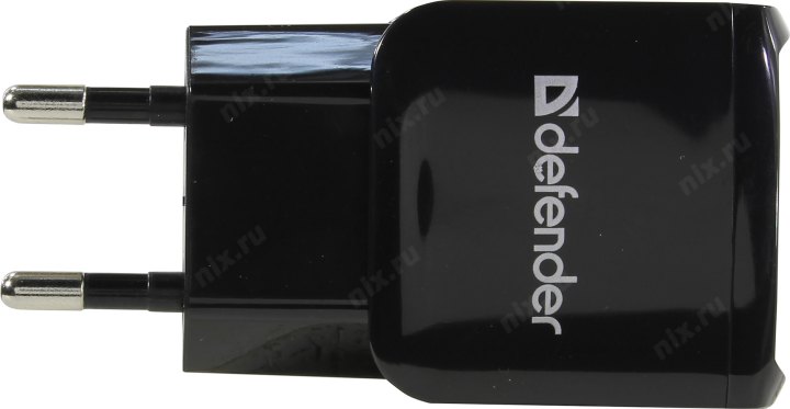 Defender UPA-22 Black 83579 Зарядное устройство USB (Вх. AC100-240V  Вых.  DC5V 15W  2xUSB)