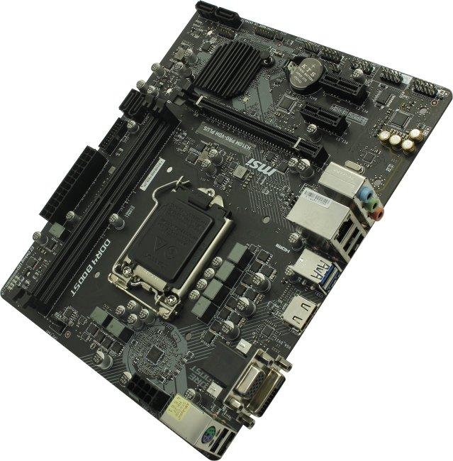 Мат. плата MSI H310M PRO-VDH PLUS (RTL) LGA1151 H310 PCI-E Dsub+DVI+HDMI  GbLAN  SATA MicroATX  2DDR4