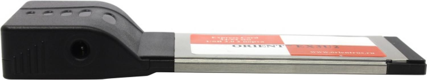 Контроллер Orient EX3U2 Adapter Express Card/34mm-->USB3.0 2 port +  Б.П.