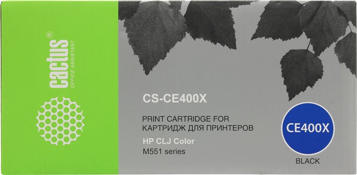 Картридж Cactus CS-CE400X Black для HP 500 Color  M551