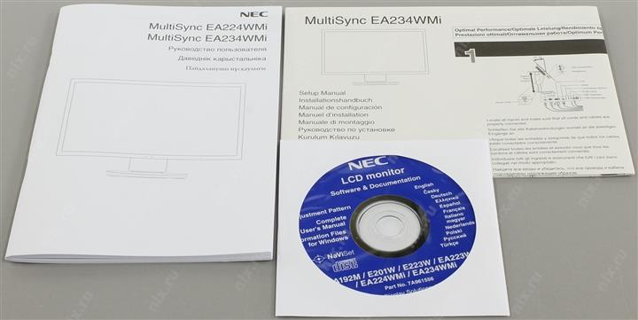 23"    ЖК монитор NEC EA234WMi White-White с поворотом  экрана(LCD 1920x1080D-SubDVIHDMIDPUSB2.0  Hub)