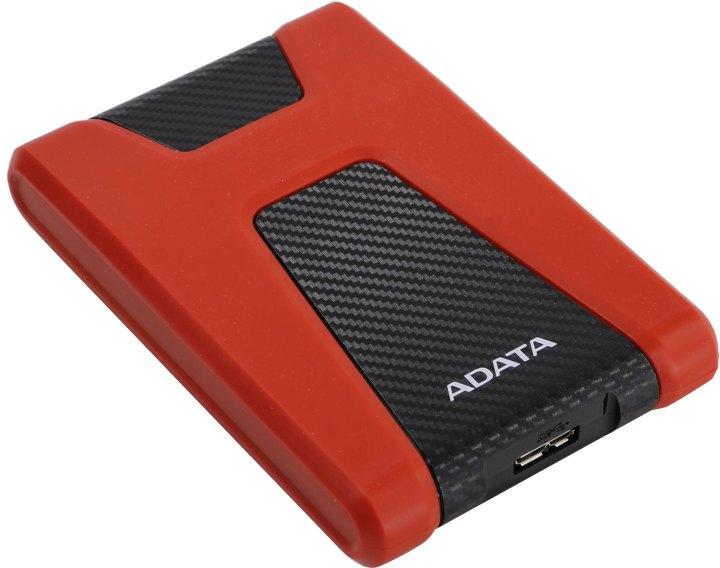 Накопитель ADATA AHD650-1TU31-CRD HD650 Red USB3.1 Portable 2.5"  HDD  1Tb EXT  (RTL)