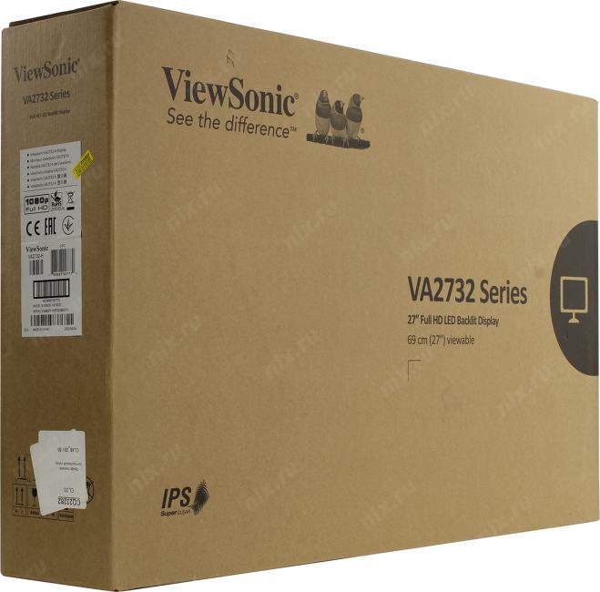 27"    ЖК монитор Viewsonic VA2732-h  (LCD 1920x1080 D-Sub HDMI)