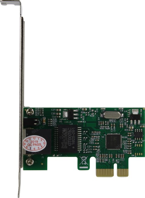 Сетевой адаптер ExeGate EXE-560 (PCI-E x1 v2.0, 1xRJ45, UTP 10/100/1000Mbps, Realtek Chipset RTL8111C)