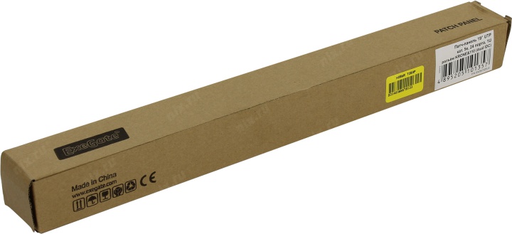 Патч-панель ExeGate EPP3-19-24-8P8C-C5e-110D (19", UTP, 24 port, cat.5e, KRONE&110(dual IDC), 1U, RoHS, Black, RTL)