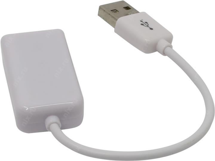 Звуковая карта Orient AU-01SW USB адаптер для наушников  с микрофоном