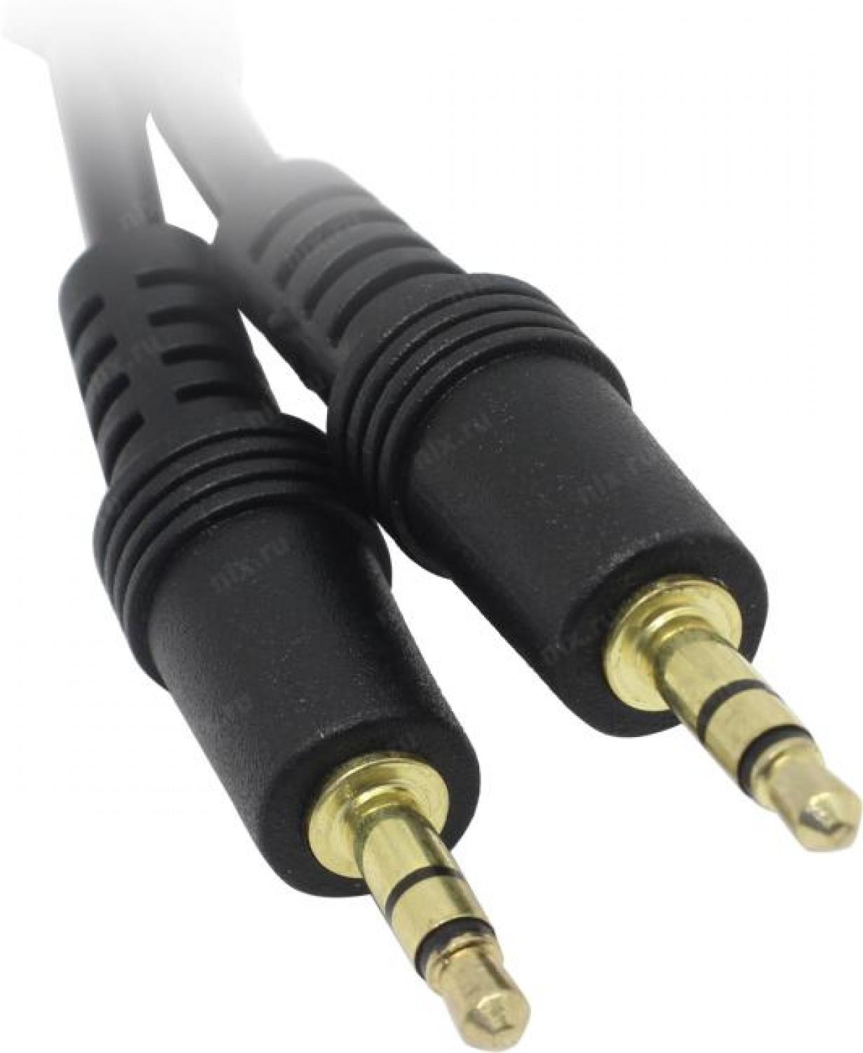 Кабель аудио ExeGate EX-CCA-404-0.5 (3.5mm Jack M/3.5mm Jack M, 0,5м, позолоченные контакты)