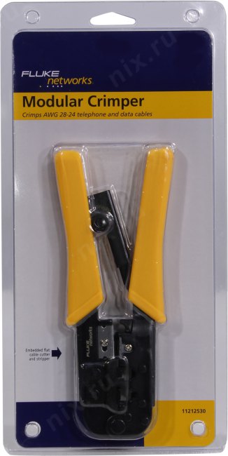 Инструмент Fluke Networks 11212530 для обжима коннекторов RJ-45 RJ-12/11
