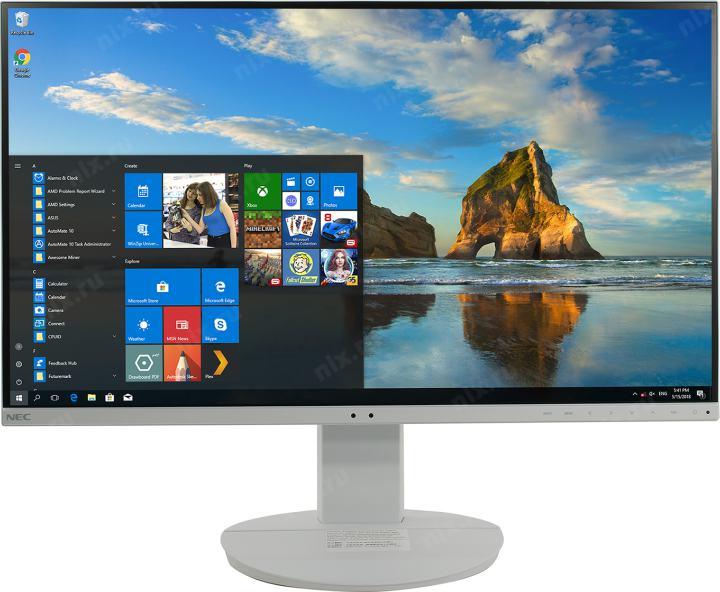 27"    ЖК монитор NEC EA272F White с поворотом экрана (LCD 1920x1080 D-Sub  HDMI  DP USB3.1  Hub)