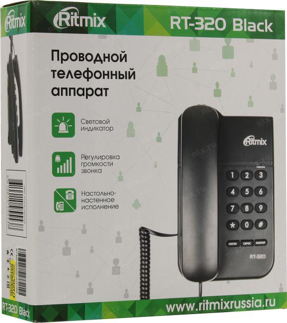 Ritmix RT-320 Black  телефон