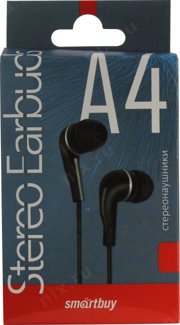 Наушники SmartBuy SBE-011K (шнур 1м)