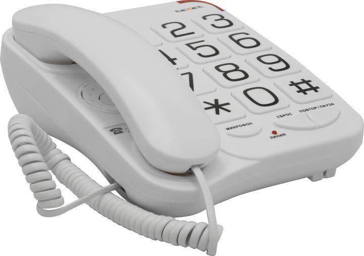 Телефон Texet TX-201 White