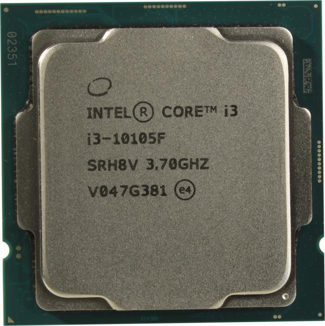 Процессор CPU Intel Core i3-10105F      3.7  GHz  /4core/6Mb/65W/8 GT/s  LGA1200
