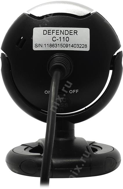 Интернет-камера Defender C-110 (USB2.0  640x480  микрофон подсветка) 63110