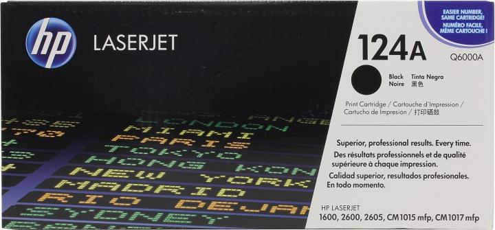 Картридж HP Q6000A (№124A) BLACK для  HP LJ 2600 серии