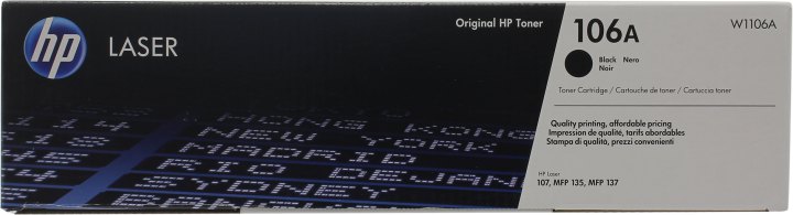 Картридж HP W1106A (№106A) Black для HP Laser  107/MFP 135/MFP  137