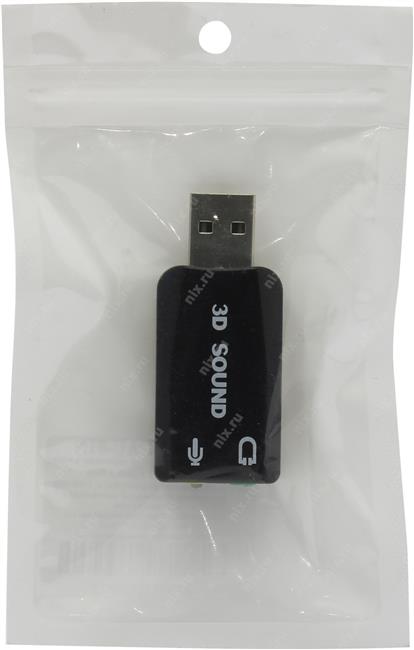 Звуковая карта Orient AU-01N USB адаптер для наушников с микрофоном