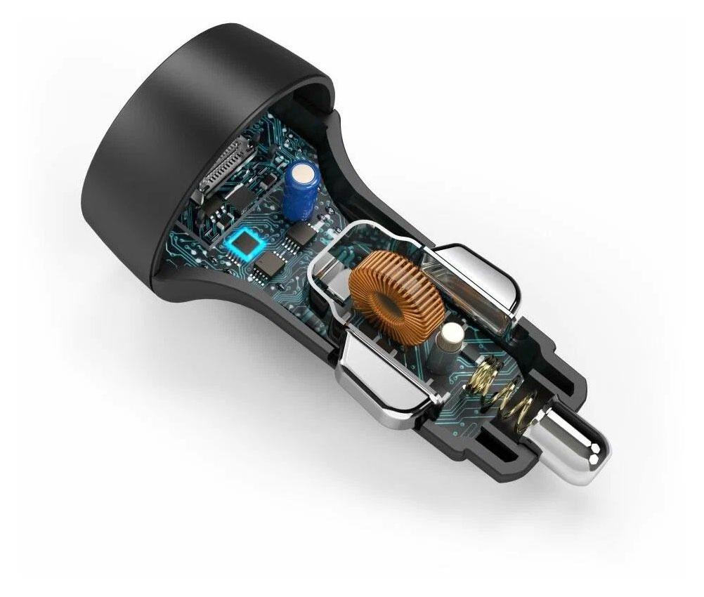 Hama <210569> Автомобильное зарядное уст-во USB (Вх. DC12-24V Вых. DC5V 20W  USB-C)