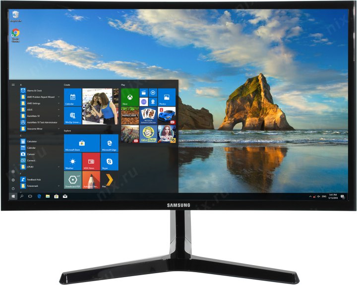 23.5" ЖК монитор Samsung C24F396FHI (Curved LCD 1920x1080 D-Sub  HDMI)