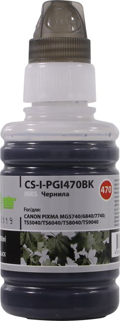 Чернила Cactus CS-I-PGI470BK Black для  Canon  Pixma MG5740/6840/7740/TS5040/TS6040/TS8040/TS9040 (100мл)