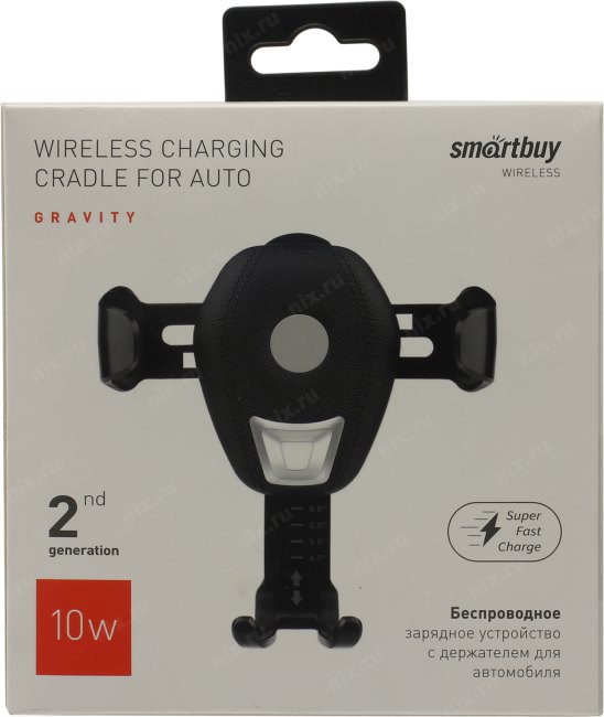 Smartbuy SBP-W-109-auto Автомобильное беспроводное  зарядное уст-во