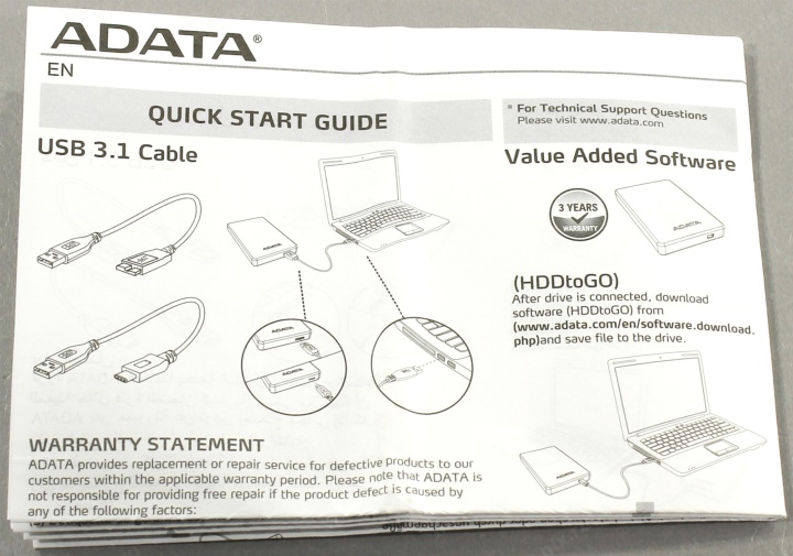 Накопитель ADATA  AHD710P-1TU31-CBK HD710 Pro USB3.1 Portable 2.5" HDD 1Tb EXT (RTL)
