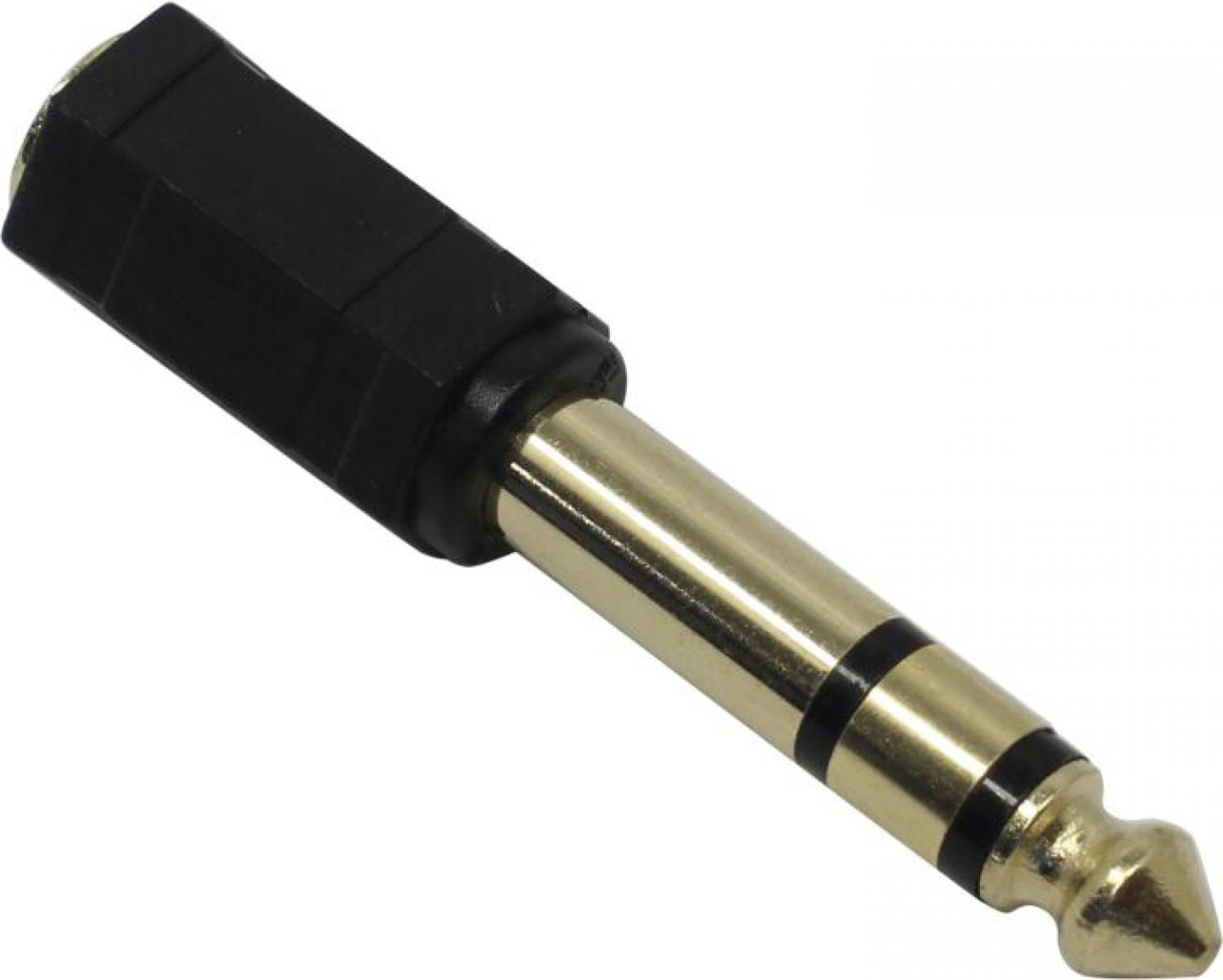 Переходник аудио ExeGate EX-AA-3F6M (6.35mm Jack M/3.5mm Jack F)