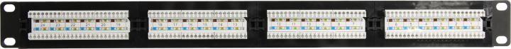Коммутационная панель Patch Panel 19" 1U UTP 24 port кат.6 5bites PPU65-21 разъём  KRONE&110 (dual  IDC)
