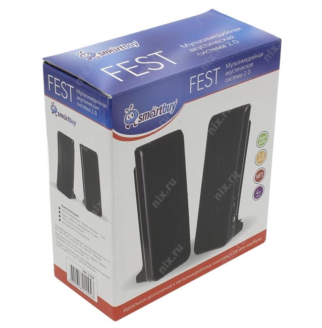Колонки SmartBuy FEST <SBA-2500>  (2x2W питание от USB)