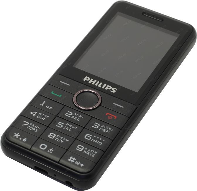 Телефон Philips Xenium E172 Black (DualBand 2.4" 320x240  EDGE+BT  microSD 0.3Mpx 100г)