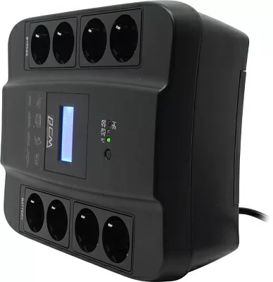 ИБП UPS 1100VA PowerCom Spider <SPD-1100U LCD Euro-1138694>  +USB  +защита телефонной линии/RJ45