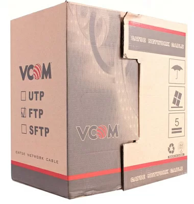 Кабель FTP 4 пары кат.5e бухта 305м VCOM VNC1110