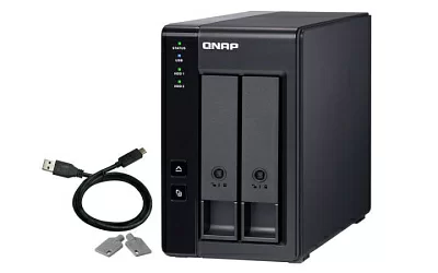 QNAP DAS TR-002 (2x3.5"/2.5" HotSwap SATA RAID 0/1 USB3.0)