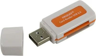 Картридер Orient CR-011R USB2.0  SD/microSD/MS  Duo/M2 Card  Reader/Writer