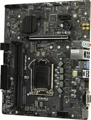 Материнская плата MSI H510M-A PRO (RTL) LGA1200 H510 PCI-E Dsub+HDMI  GbLAN  SATA MicroATX 2DDR4