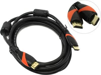 VCOM CG525D-R-3м Кабель HDMI to HDMI (19M -19M) 3м 2 фильтра ver2.0